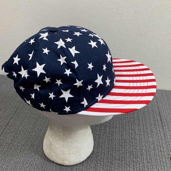 Stars & Stripes Snapback Hat Unisex OS Red White Blue Old Glory USA America Cap - Picture 9 of 14